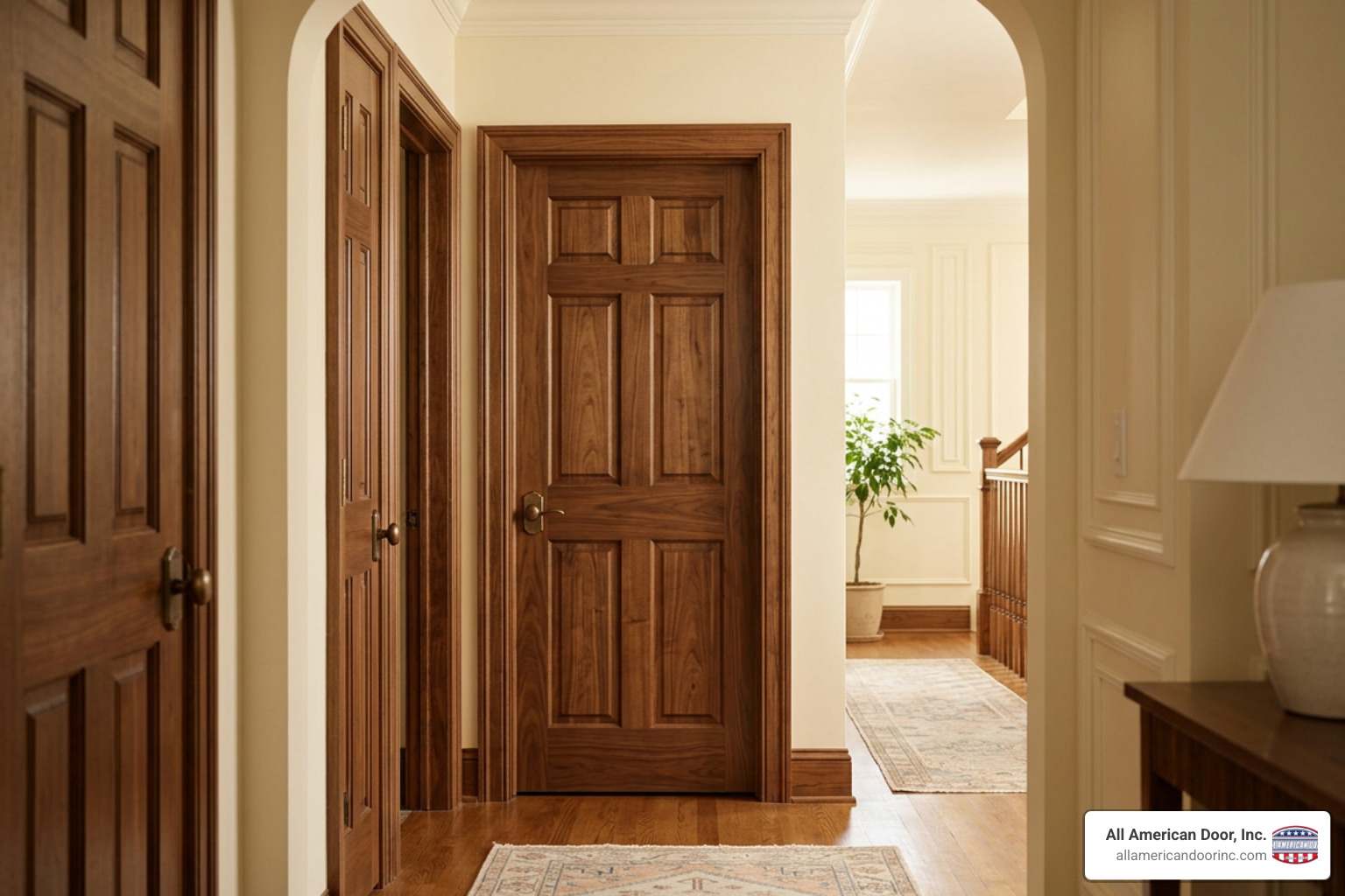 4 panel wood doors interior elegant architectural style