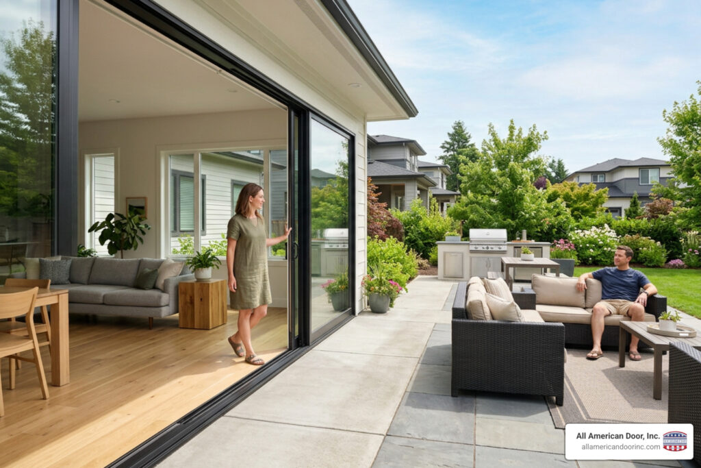 Milgard patio doors modern home sliding glass indoor outdoor living
