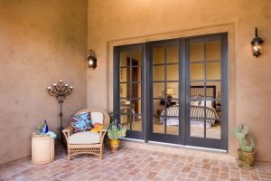 swinging patio door